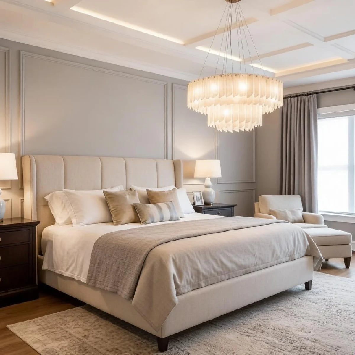 Spanish Alabaster Chandelier View 8 | Alabaster Cascade Tiered Chandelier | JINSHE | JINSHE