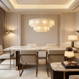 Spanish Alabaster Chandelier View 10 | Alabaster Cascade Tiered Chandelier | JINSHE | JINSHE