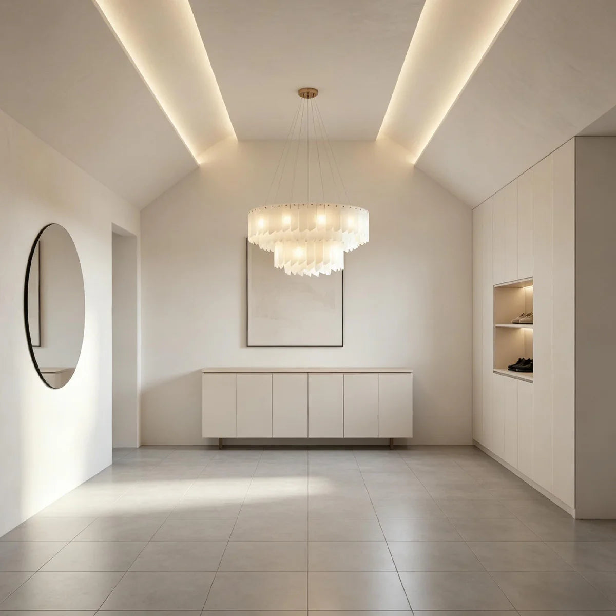 Spanish Alabaster Chandelier View 4 | Alabaster Cascade Tiered Chandelier | JINSHE | JINSHE