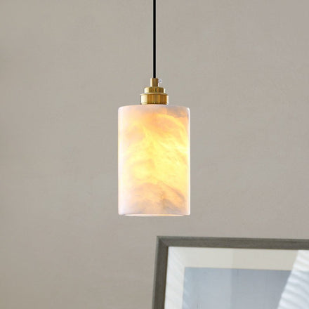 Alabaster Cylinder Chandelier