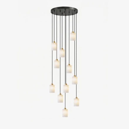 Alabaster Cylinder Chandelier