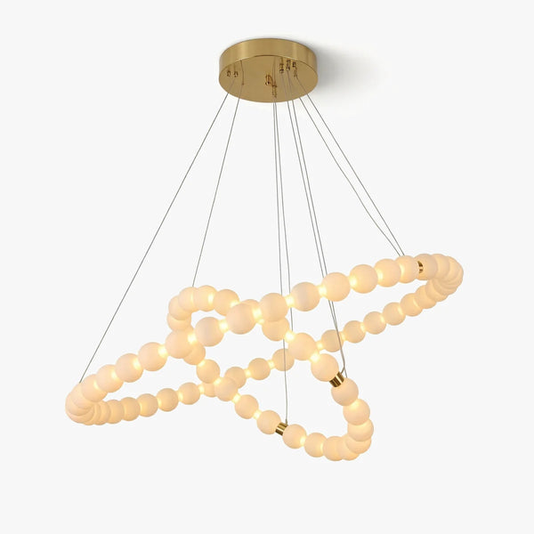 Double Orb Interweaving Chandelier