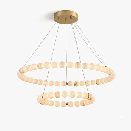 Double Orb Ring Chandelier