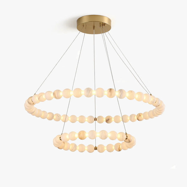 Double Orb Ring Chandelier