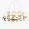 Alabaster Halo Curated Alabaster Chandelier