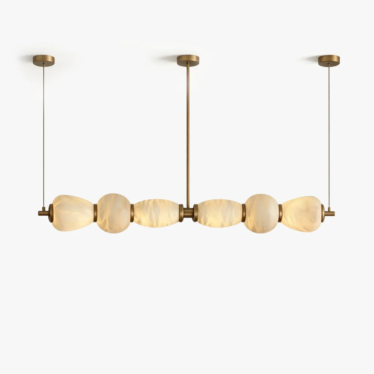 JINSHE Spanish Alabaster Full Copper Chandelier | Modern Luxury Chandelier for Restaurants and Bars Chandelier - main product view