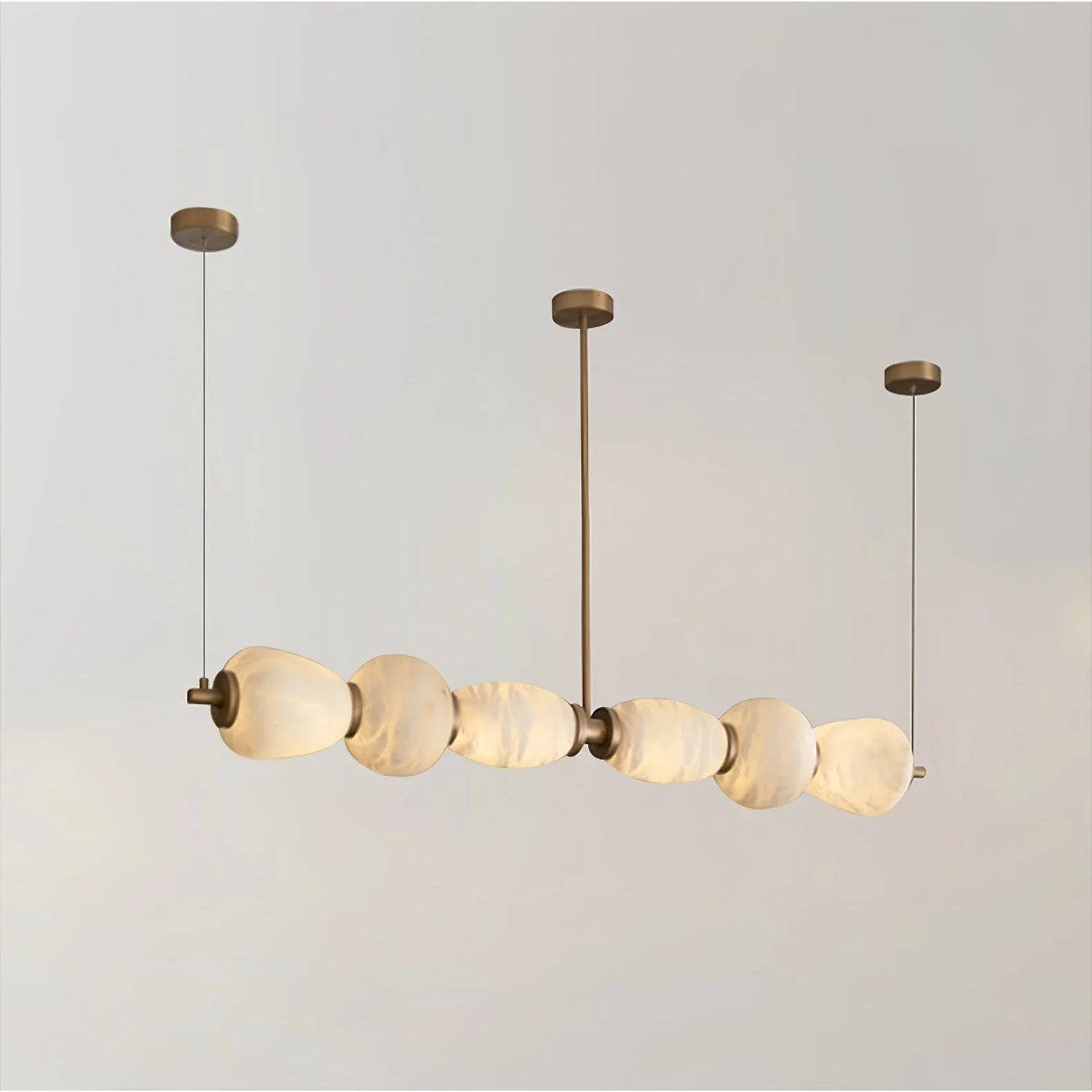 JINSHE Spanish Alabaster Full Copper Chandelier | Modern Luxury Chandelier for Restaurants and Bars Chandelier - product image