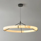 Spanish Alabaster Pendant Light View 12 | Natural Spanish Alabaster Ring Pendant Light | Wabi Sabi Lighting | JINSHE | JINSHE