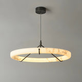 Spanish Alabaster Pendant Light View 14 | Natural Spanish Alabaster Ring Pendant Light | Wabi Sabi Lighting | JINSHE | JINSHE