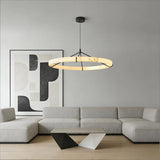 Spanish Alabaster Pendant Light View 5 | Natural Spanish Alabaster Ring Pendant Light | Wabi Sabi Lighting | JINSHE | JINSHE