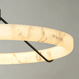 Spanish Alabaster Pendant Light View 9 | Natural Spanish Alabaster Ring Pendant Light | Wabi Sabi Lighting | JINSHE | JINSHE