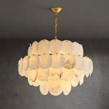 Spanish Alabaster Chandelier View 15 | Alabaster Shell Chandelier | JINSHE | JINSHE