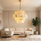 Spanish Alabaster Chandelier View 16 | Alabaster Shell Chandelier | JINSHE | JINSHE