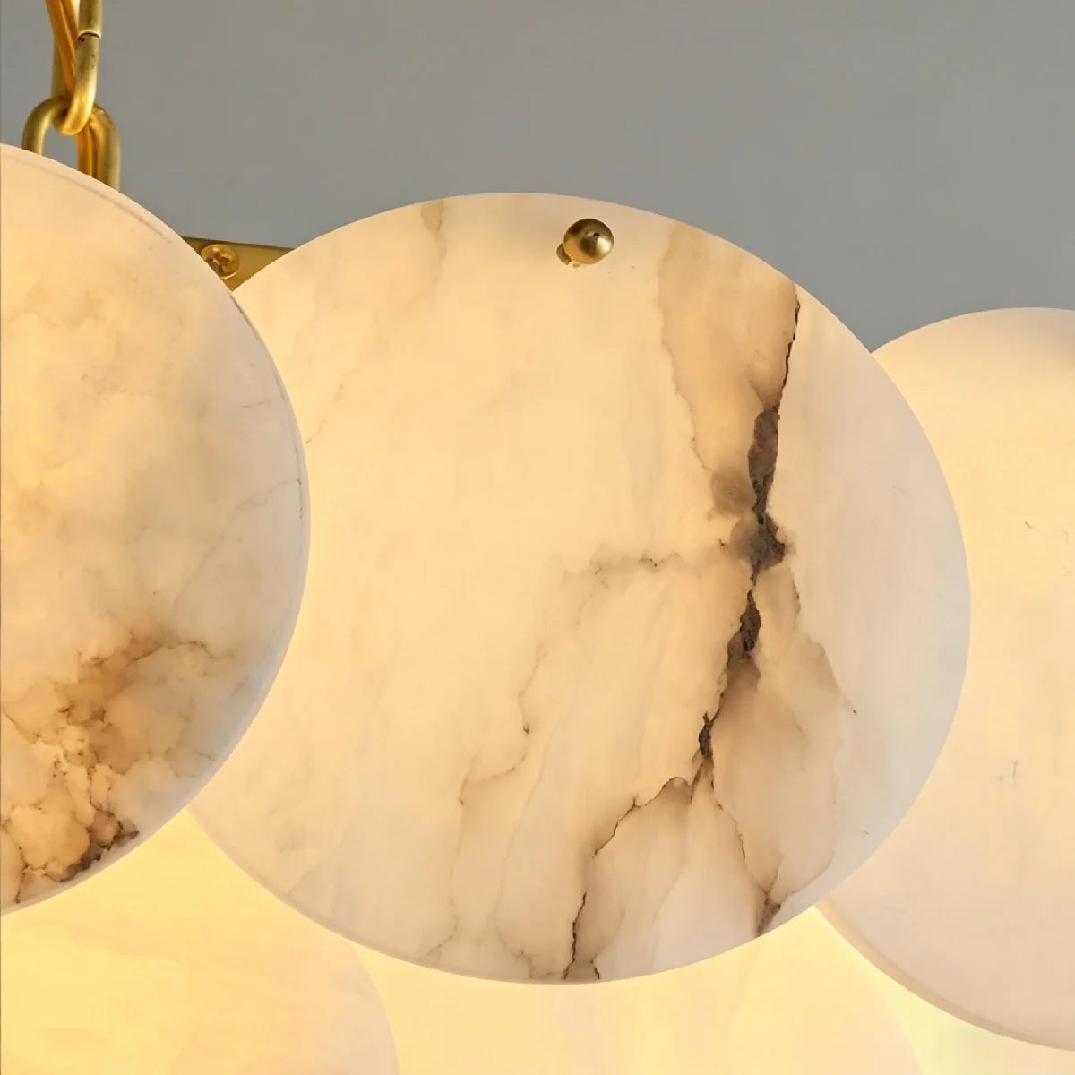 Spanish Alabaster Chandelier View 17 | Alabaster Shell Chandelier | JINSHE | JINSHE