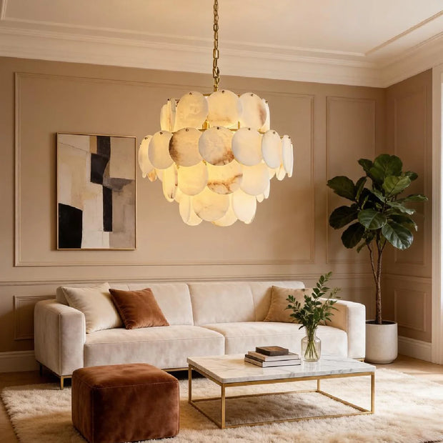 Alabaster Shell Chandelier | JINSHE