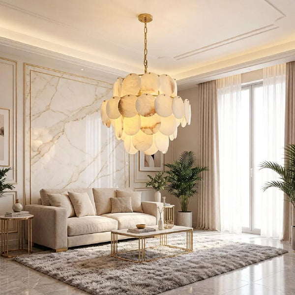 Alabaster Shell Chandelier