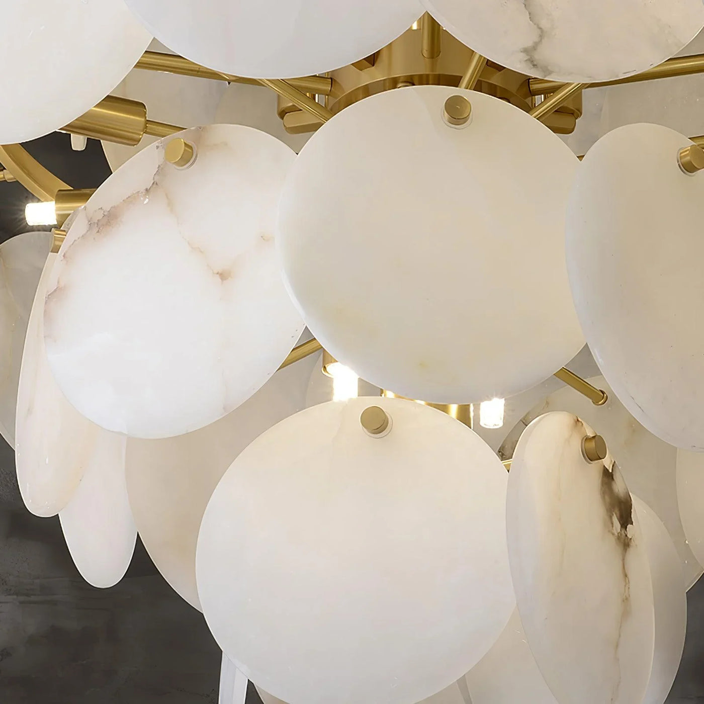 Spanish Alabaster Chandelier View 11 | Alabaster Shell Chandelier | JINSHE | JINSHE