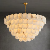 Spanish Alabaster Chandelier View 8 | Alabaster Shell Chandelier | JINSHE | JINSHE