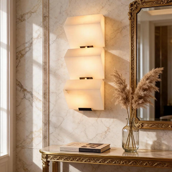 Alabaster Staircase Wall Lamp
