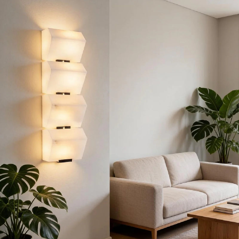 Spanish Alabaster Wall Lamp View 4 | Alabaster Staircase Wall Lamp | JINSHE | JINSHE