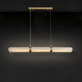 Spanish Alabaster Pendant Light View 8 | Marble & Solid Brass Ultra-Thin Disc Pendant Light | Modern Luxury for Dining Room & Bar | JINSHE | JINSHE