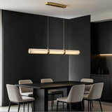 Spanish Alabaster Pendant Light View 5 | Marble & Solid Brass Ultra-Thin Disc Pendant Light | Modern Luxury for Dining Room & Bar | JINSHE | JINSHE