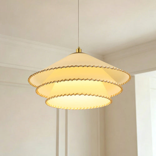 Aldenmere Curated Finished Iron Pendant Light installed in residential dining space