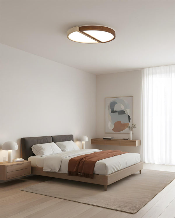 Alpine Duo Curated Yellow Travertine Flush Mount