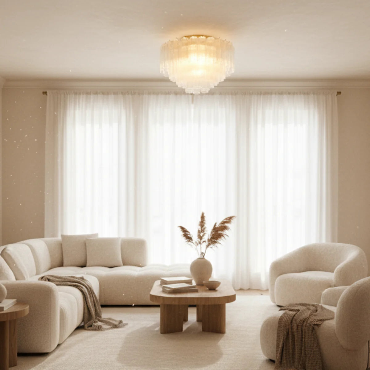 Hand-Blown Murano Glass Alric Ceiling Light | Quiet Luxury Lighting | JINSHE
