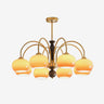 Petala Amber Art Glass Chandelier