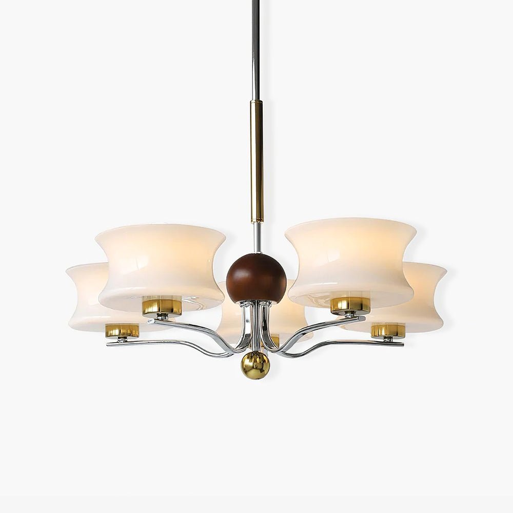 Anath Curated Mouth-Blown Frosted Glass Chandeli – Mouth-Blown Frosted Glass Chandelier