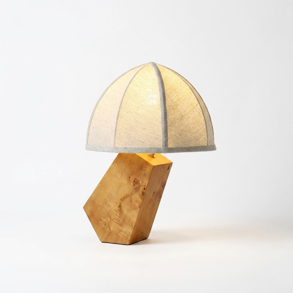 Angolo Curated Solid Hardwood Table Lamp – W 30cm x H 40cm  W 11.8 x H 15.7 finish configuration