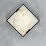 Full Brass Ceiling Light View 8 | Marble & Solid Brass Flush Mount Ceiling Light | Designer Minimalist Style | Eye-Comfort | JINSHE | JINSHE