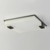 Full Brass Ceiling Light View 12 | Marble & Solid Brass Flush Mount Ceiling Light | Designer Minimalist Style | Eye-Comfort | JINSHE | JINSHE