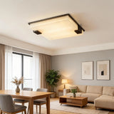 Full Brass Ceiling Light View 10 | Marble & Solid Brass Flush Mount Ceiling Light | Designer Minimalist Style | Eye-Comfort | JINSHE | JINSHE