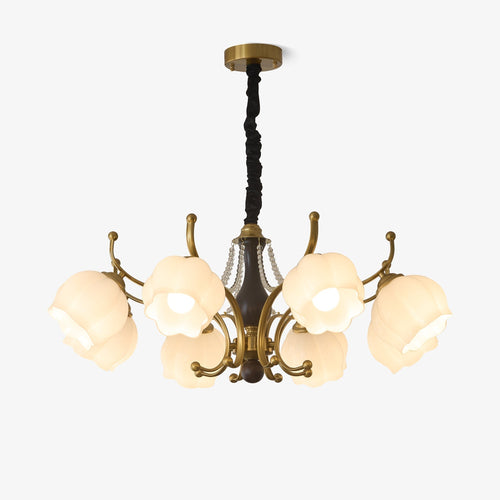 Antonia Curated Mouth-Blown Frosted Glass Chande – Mouth-Blown Frosted Glass Chandelier