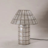 Natural Shell / Capiz Table Lamp View 13 | Aornelia Handcrafted Natural Shell Table Lamp | Nordic Luxury Coastal Light | JINSHE | JINSHE