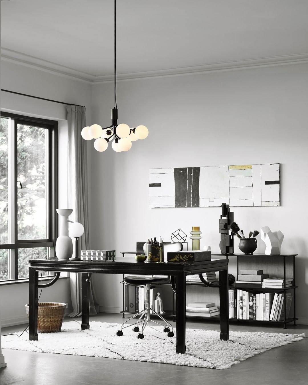 Glass Sphere Cluster Chandelier – Ambient Illumination in Luxury Interior Setting View 3