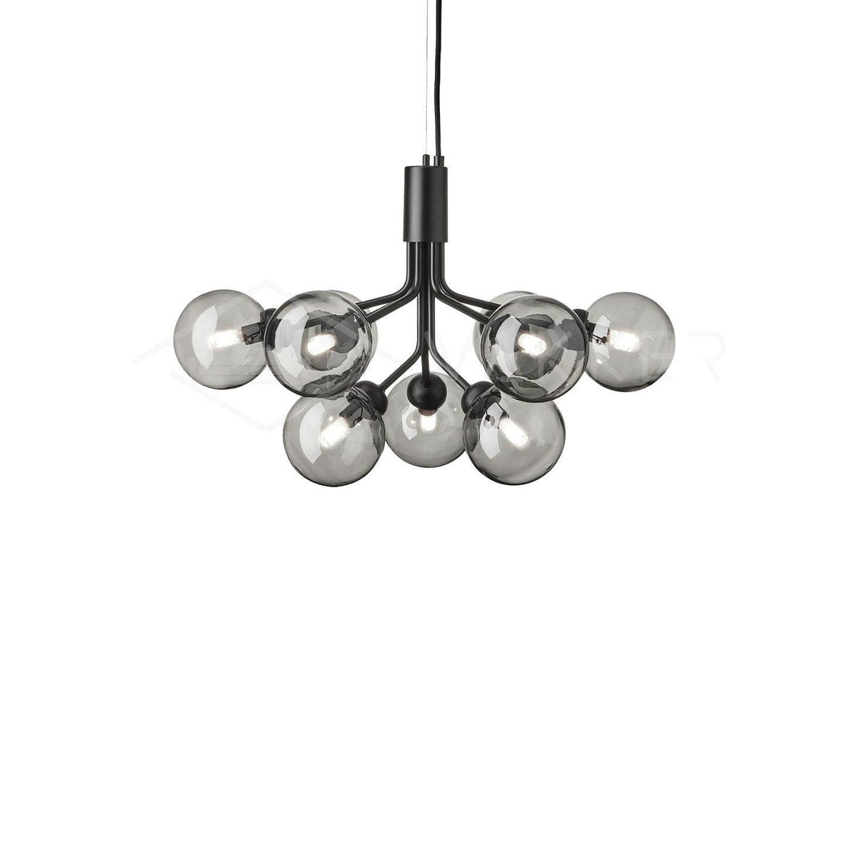 Glass Sphere Cluster Chandelier – Ambient Illumination in Luxury Interior Setting View 14