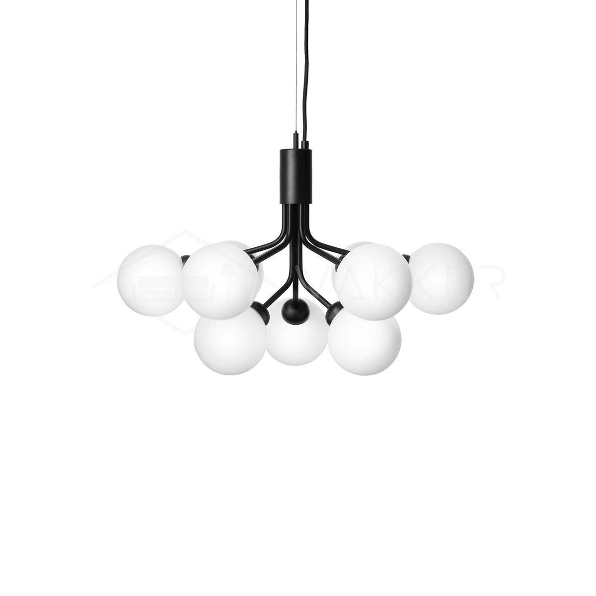 Glass Sphere Cluster Chandelier – Ambient Illumination in Luxury Interior Setting View 13