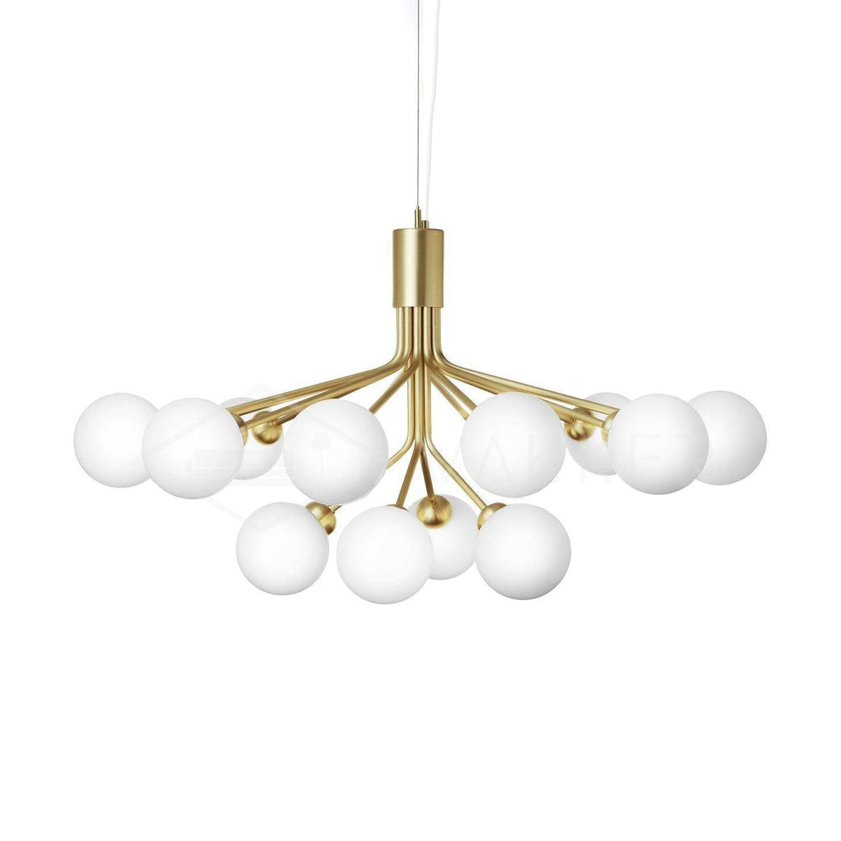 Glass Sphere Cluster Chandelier – Ambient Illumination in Luxury Interior Setting View 19