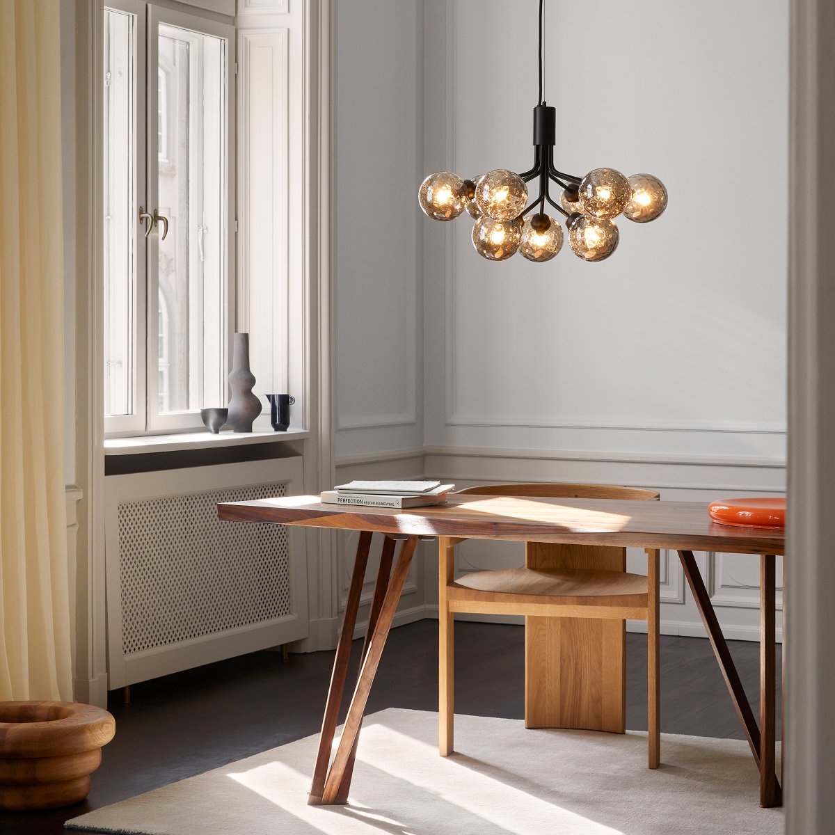 Glass Sphere Cluster Chandelier – Ambient Illumination in Luxury Interior Setting View 7