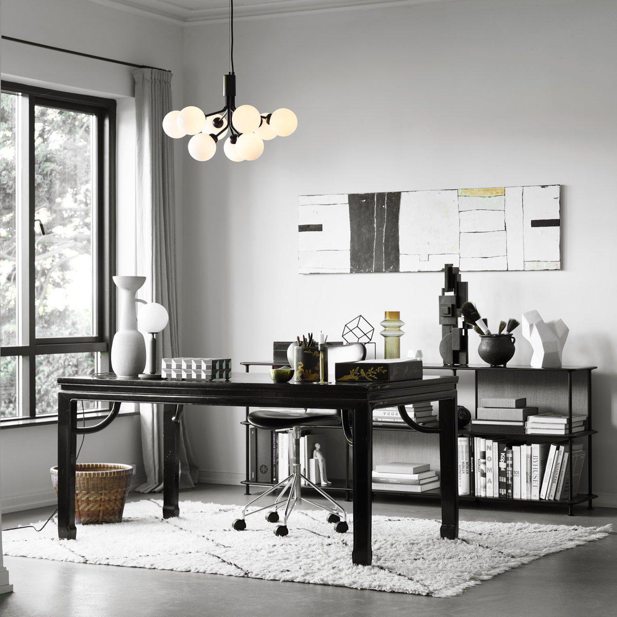 Glass Sphere Cluster Chandelier – Ambient Illumination in Luxury Interior Setting View 8