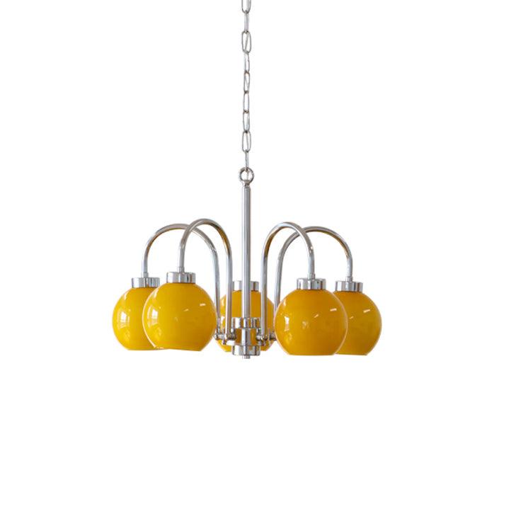 Loa Chandeliers Curated Mouth-Blown Frosted Glas – structural canopy joint detail #1