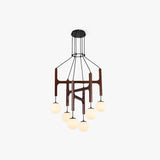 Black Walnut Chandelier | Arbor Black Walnut Chandelier | The Black Walnut Gallery | JINSHE | JINSHE
