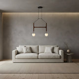 Black Walnut Chandelier View 9 | Arbor Black Walnut Chandelier | The Black Walnut Gallery | JINSHE | JINSHE