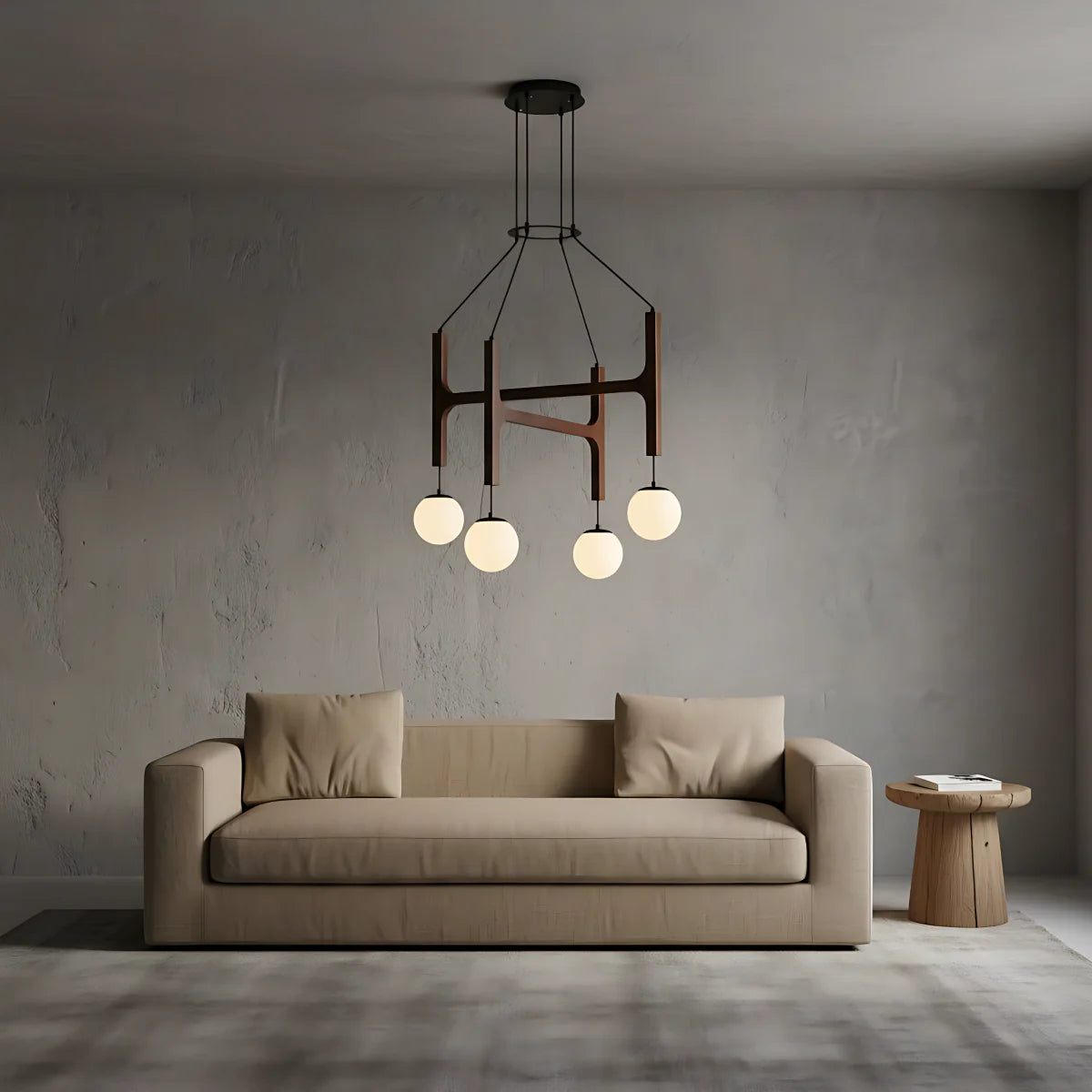 Black Walnut Chandelier View 10 | Arbor Black Walnut Chandelier | The Black Walnut Gallery | JINSHE | JINSHE