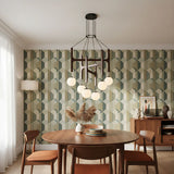 Black Walnut Chandelier View 8 | Arbor Black Walnut Chandelier | The Black Walnut Gallery | JINSHE | JINSHE