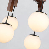 Black Walnut Chandelier View 11 | Arbor Black Walnut Chandelier | The Black Walnut Gallery | JINSHE | JINSHE