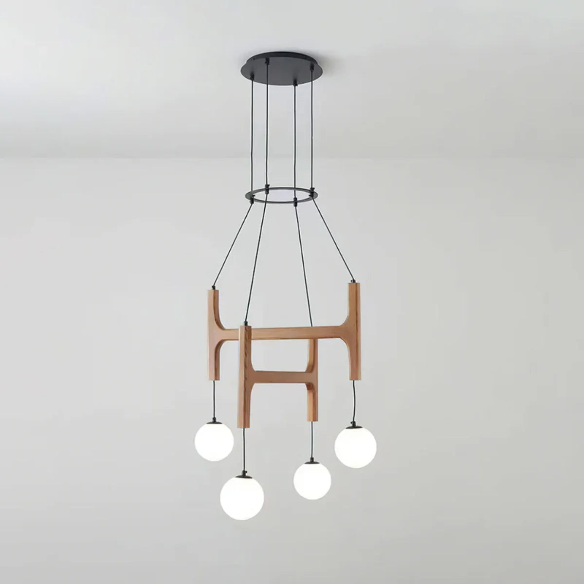 Black Walnut Chandelier View 17 | Arbor Black Walnut Chandelier | The Black Walnut Gallery | JINSHE | JINSHE